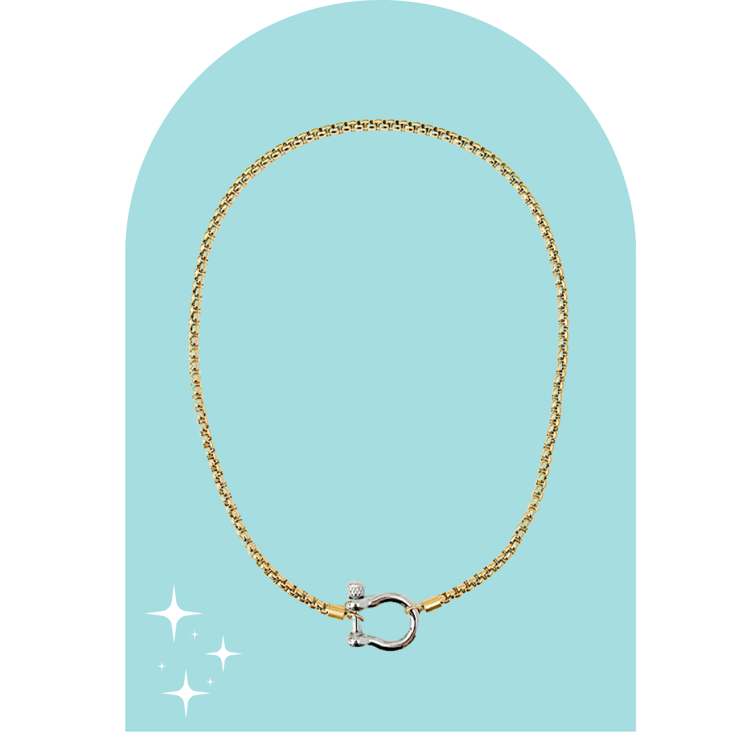Stainless Steel Two Tones Lyann Necklace