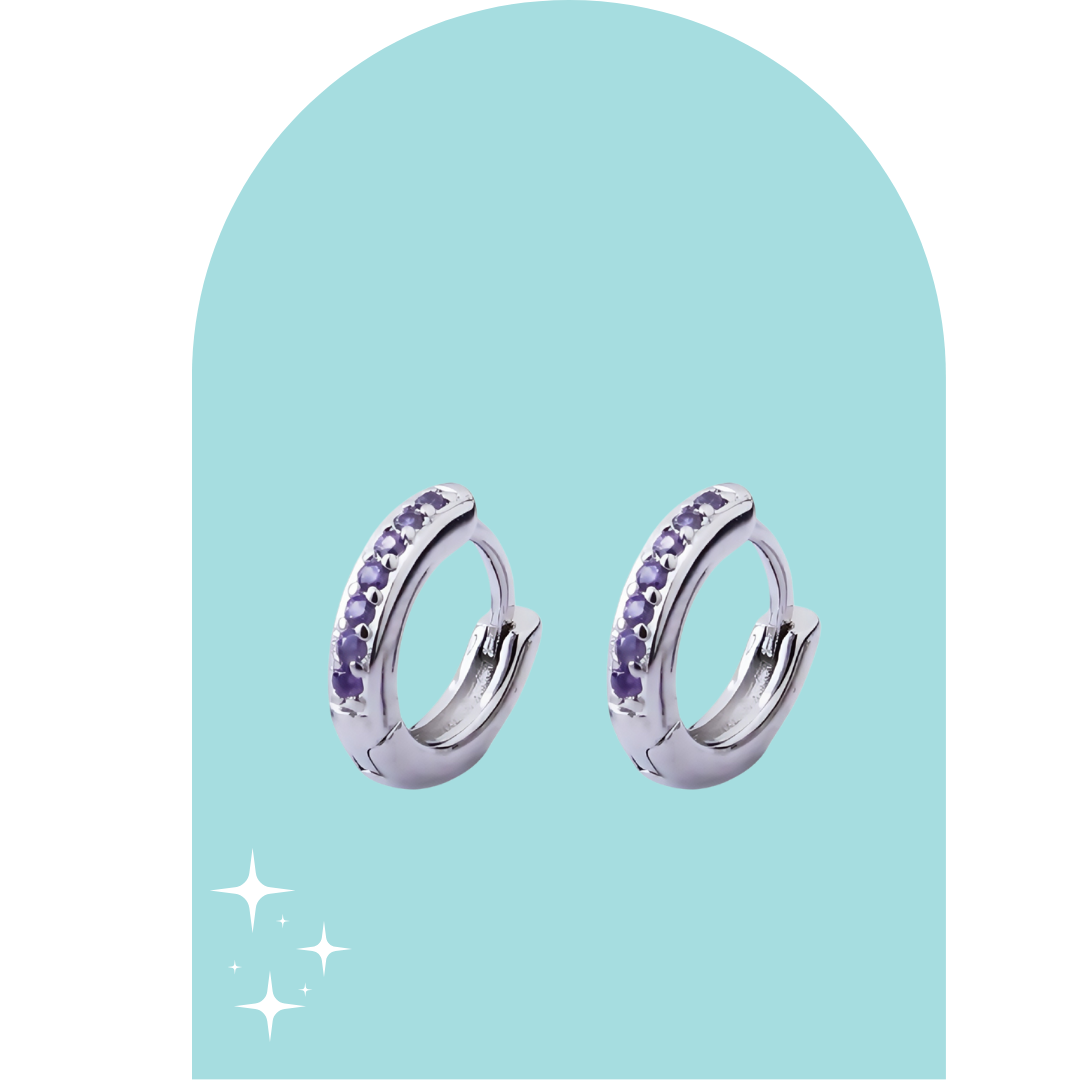 Stainless Steel Silver Drea Huggies