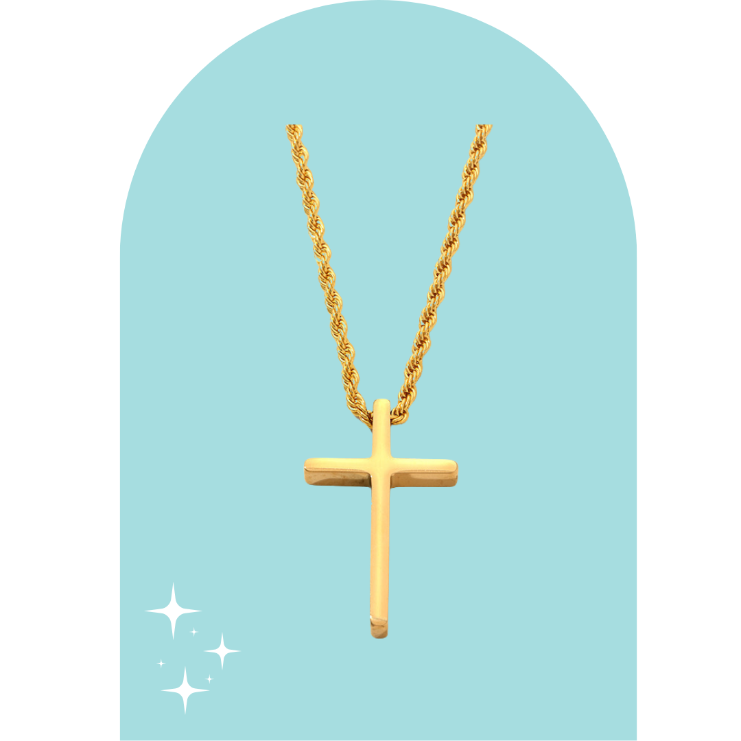 Stainless Steel Men Cross Chain
