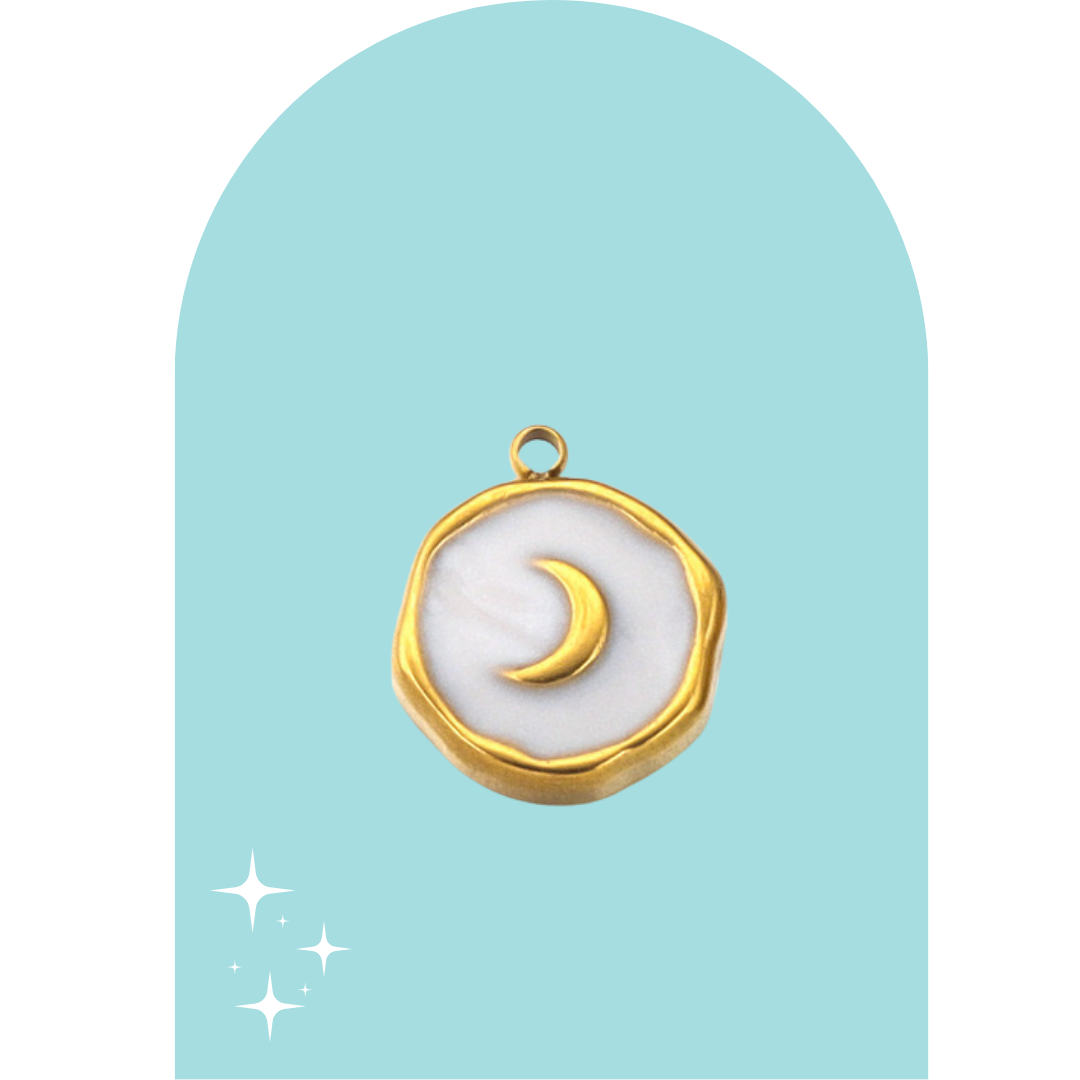 Stainless Steel Luna Charm