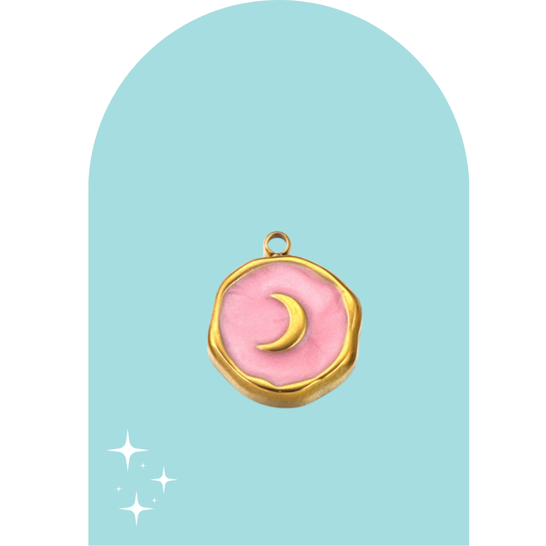 Stainless Steel Luna Charm