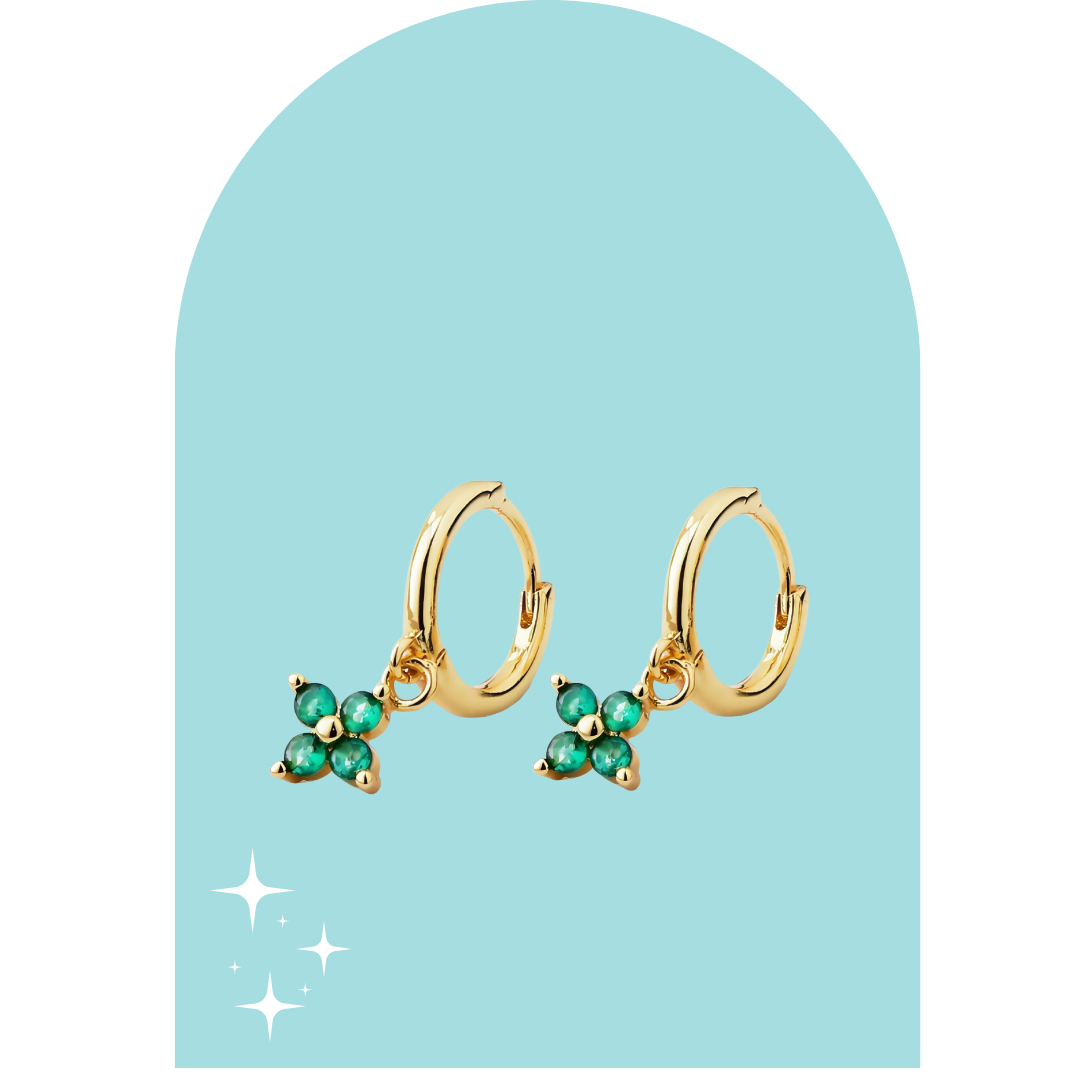 Stainless Steel Gold Drea Earrings