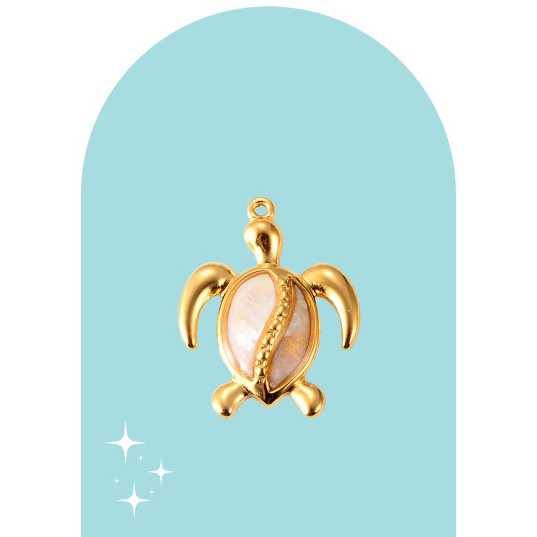 Stainless Steel Sea Turtle Charm