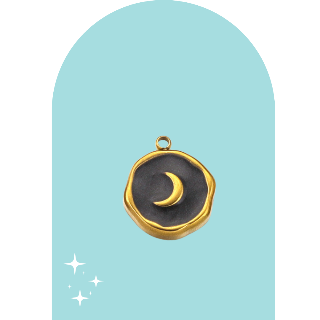 Stainless Steel Luna Charm
