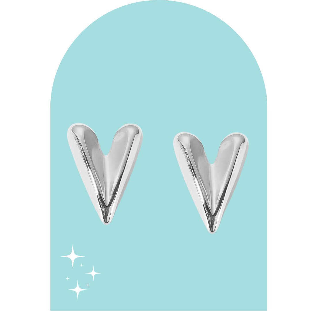 Stainless Steel Love Earrings