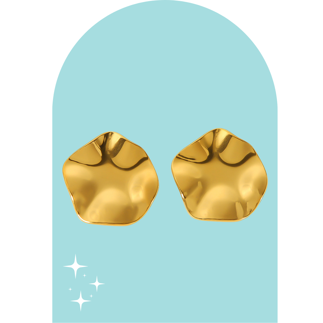 Stainless Steel Texture Medium Studs