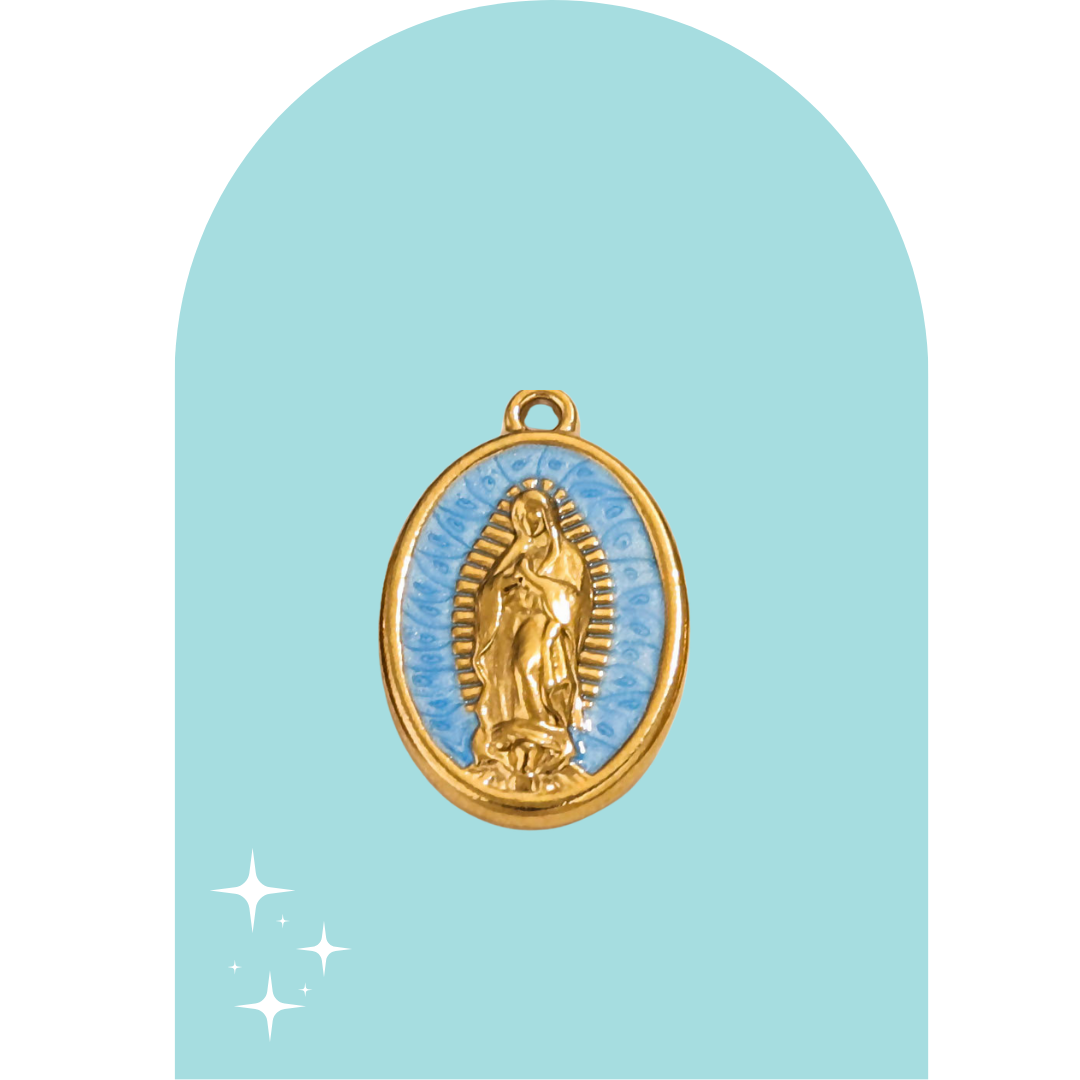 Stainless Steel Virgencita Charm
