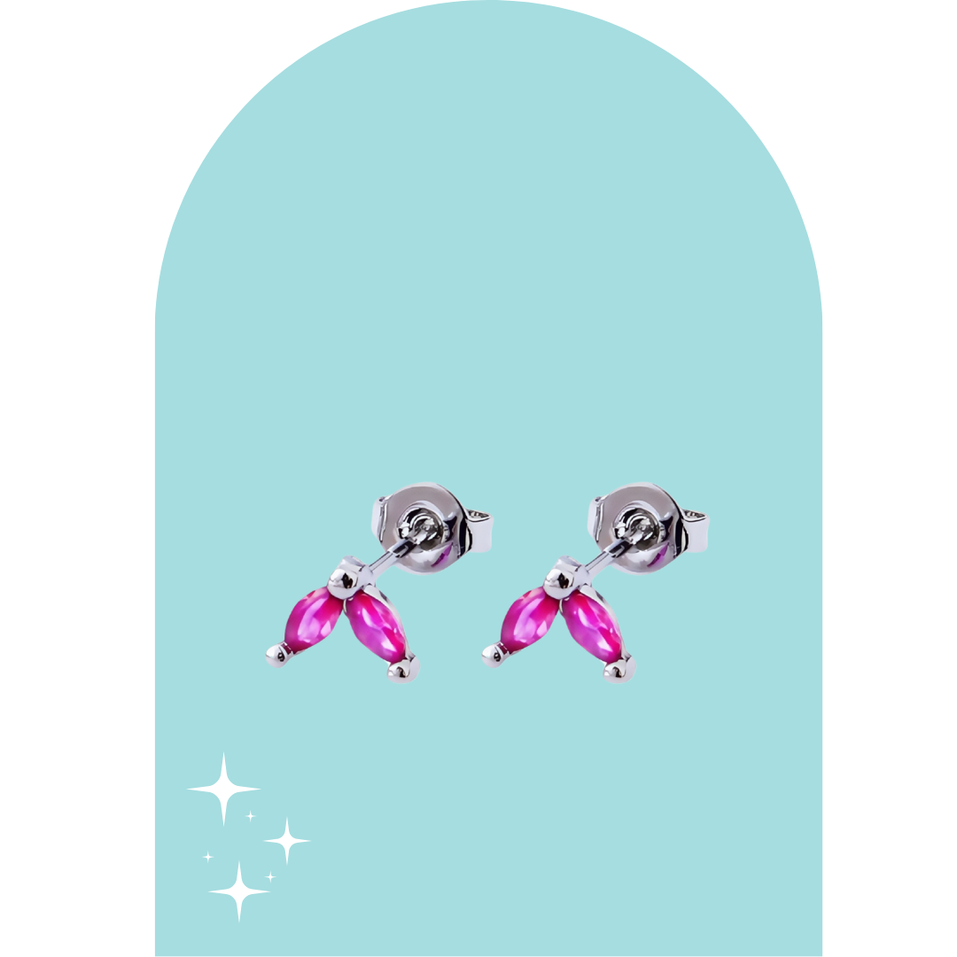 Stainless Steel Silver Drea Studs
