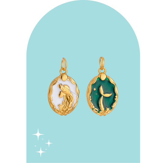 Stainless Steel Mermaid Charm