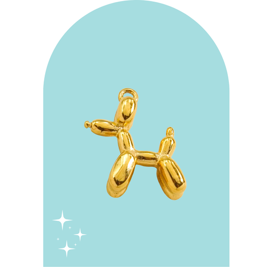 Stainless Steel Balloon Dog Charm