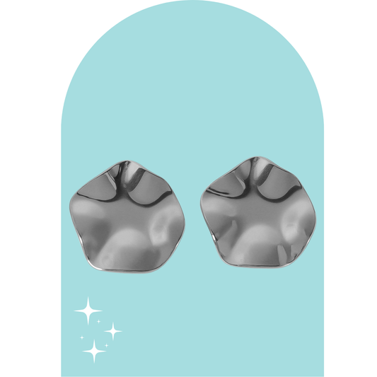 Stainless Steel Texture Medium Studs