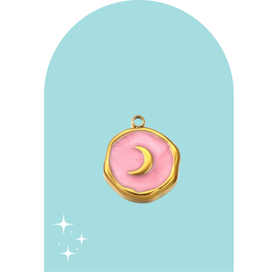 Stainless Steel Luna Charm