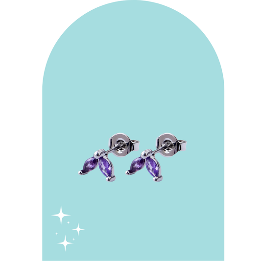 Stainless Steel Silver Drea Studs