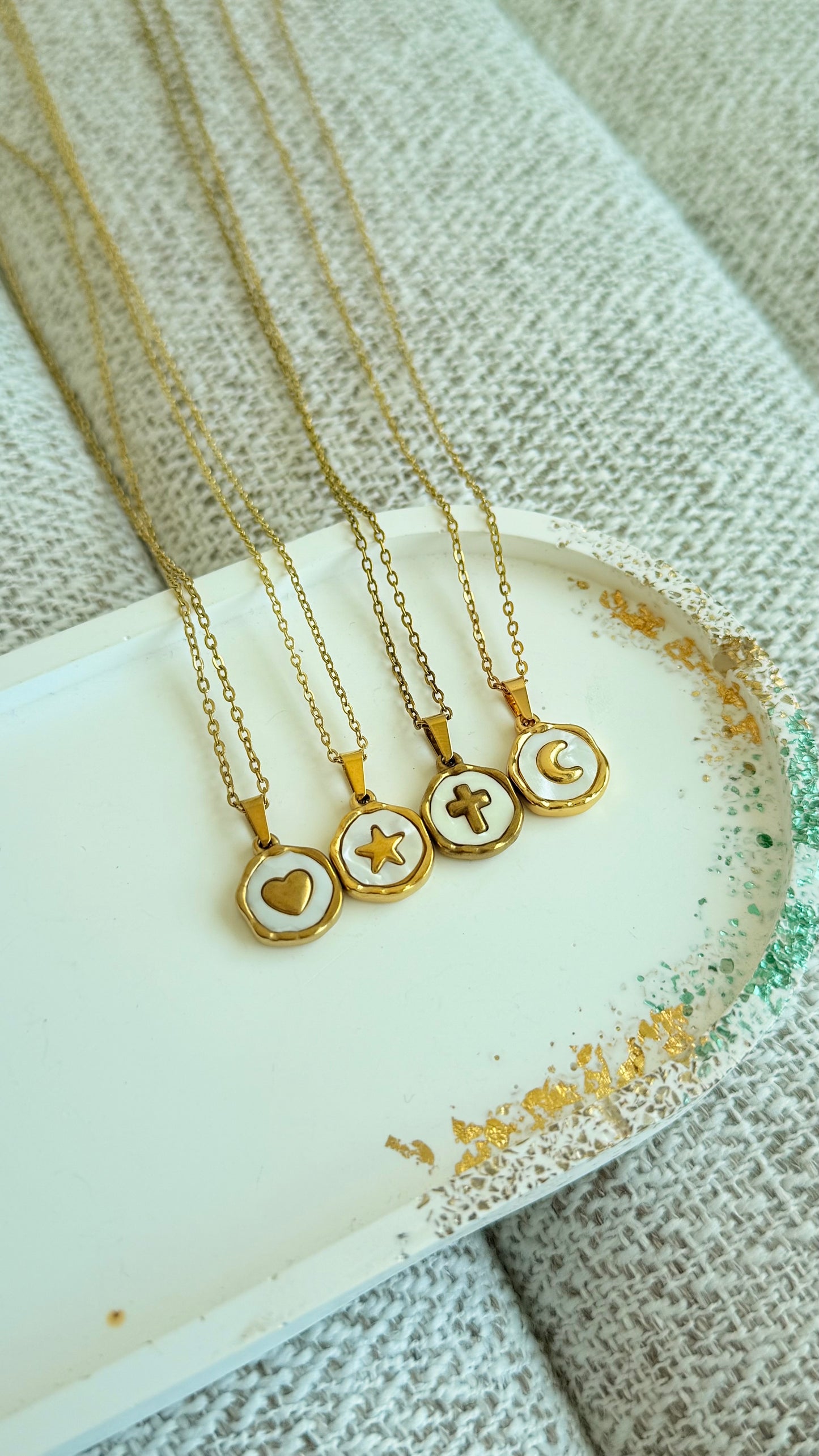 Stainless Steel White Necklaces Collection