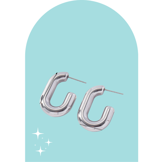 Stainless Steel Oval Hoops