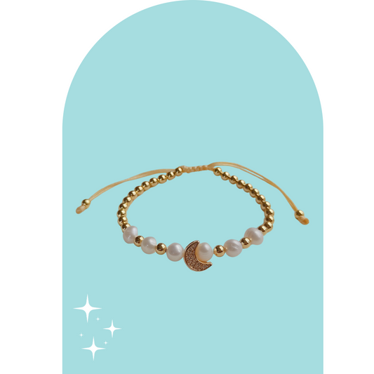 Luna Pearl Ajustable Bracelet