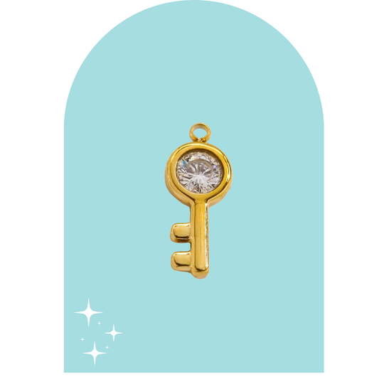 Stainless Steel Key Charm