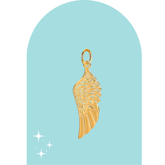 Stainless Steel Wing Charm