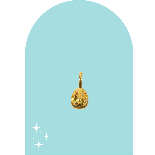 Stainless Steel Cowboy Hat Charm