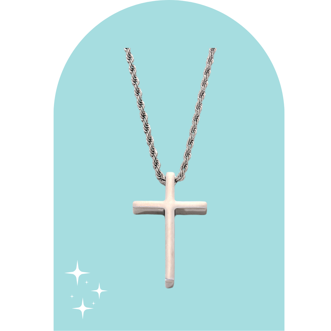 Stainless Steel Men Cross Chain