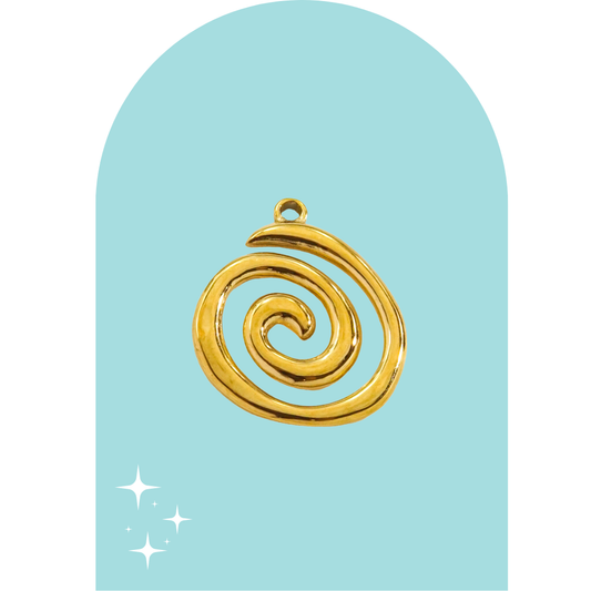Stainless Steel Spiral Charm