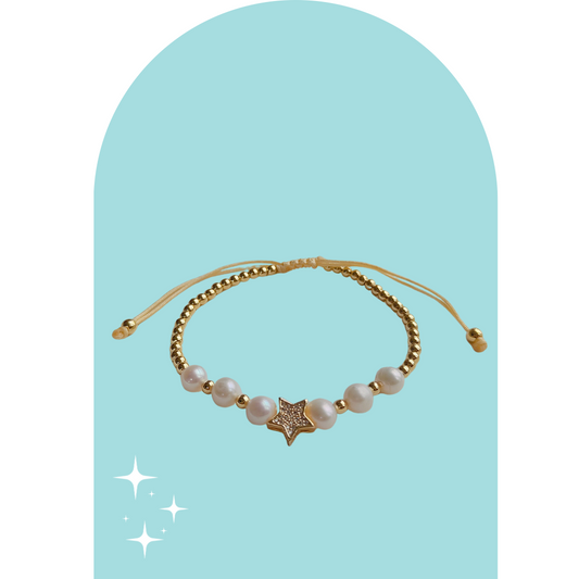 Estrella Pearl Ajustable Bracelet