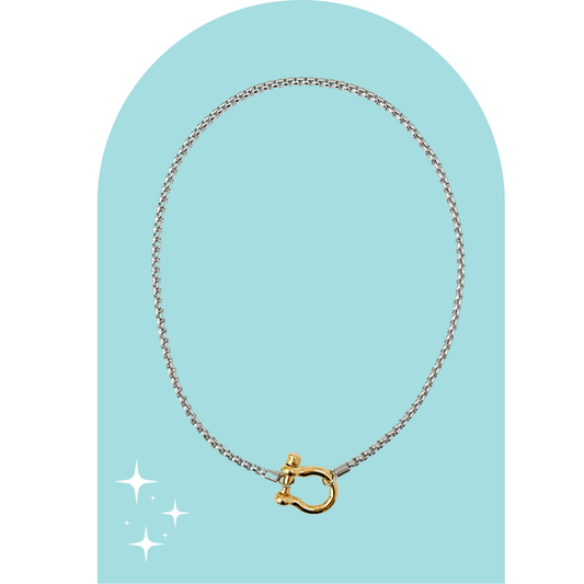 Stainless Steel Two Tones Lyann Necklace