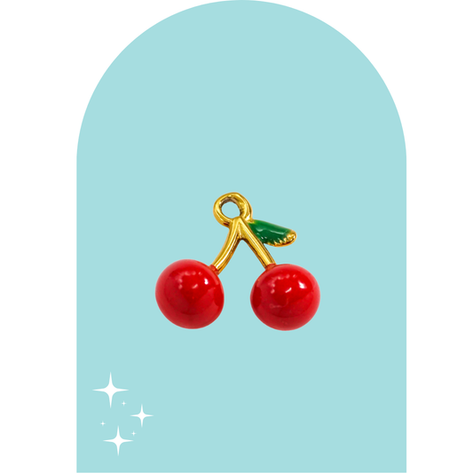 Stainless Steel Cherry Charm