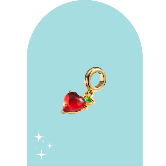 Stainless Steel Apple Charm