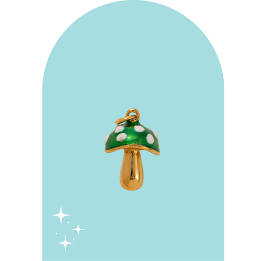 Stainless Steel Mushroom Charm