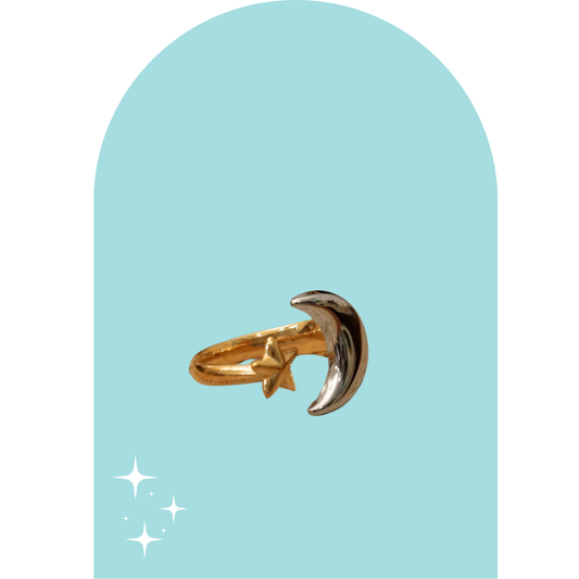 Stainless Steel Celestial Ring