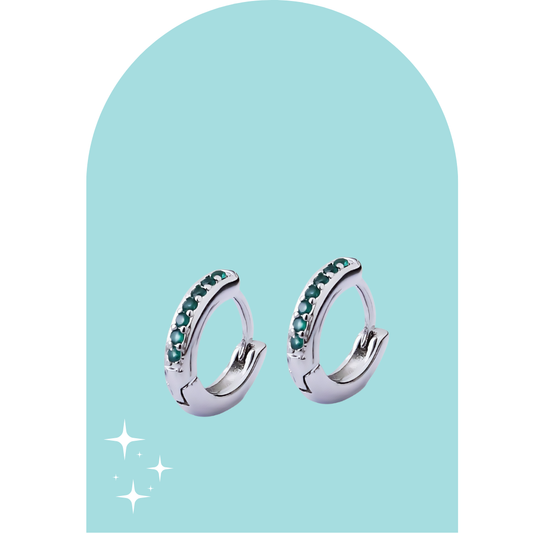 Stainless Steel Silver Drea Huggies