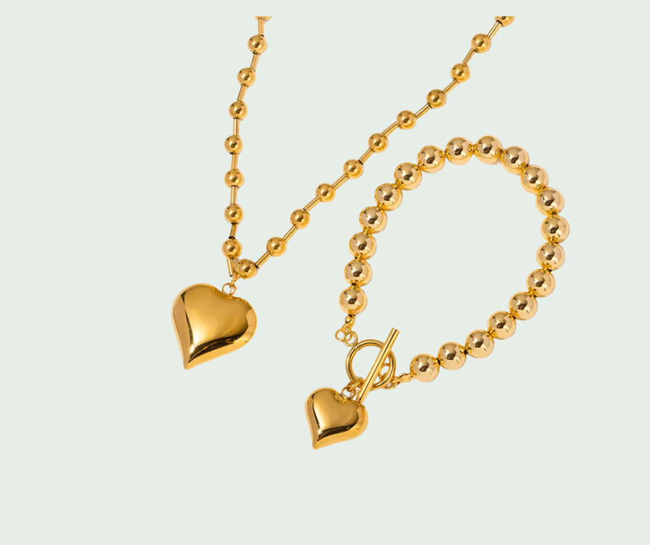 Chunky Heart Oro