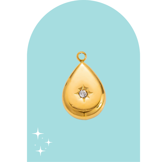Stainless Steel Drop Charm