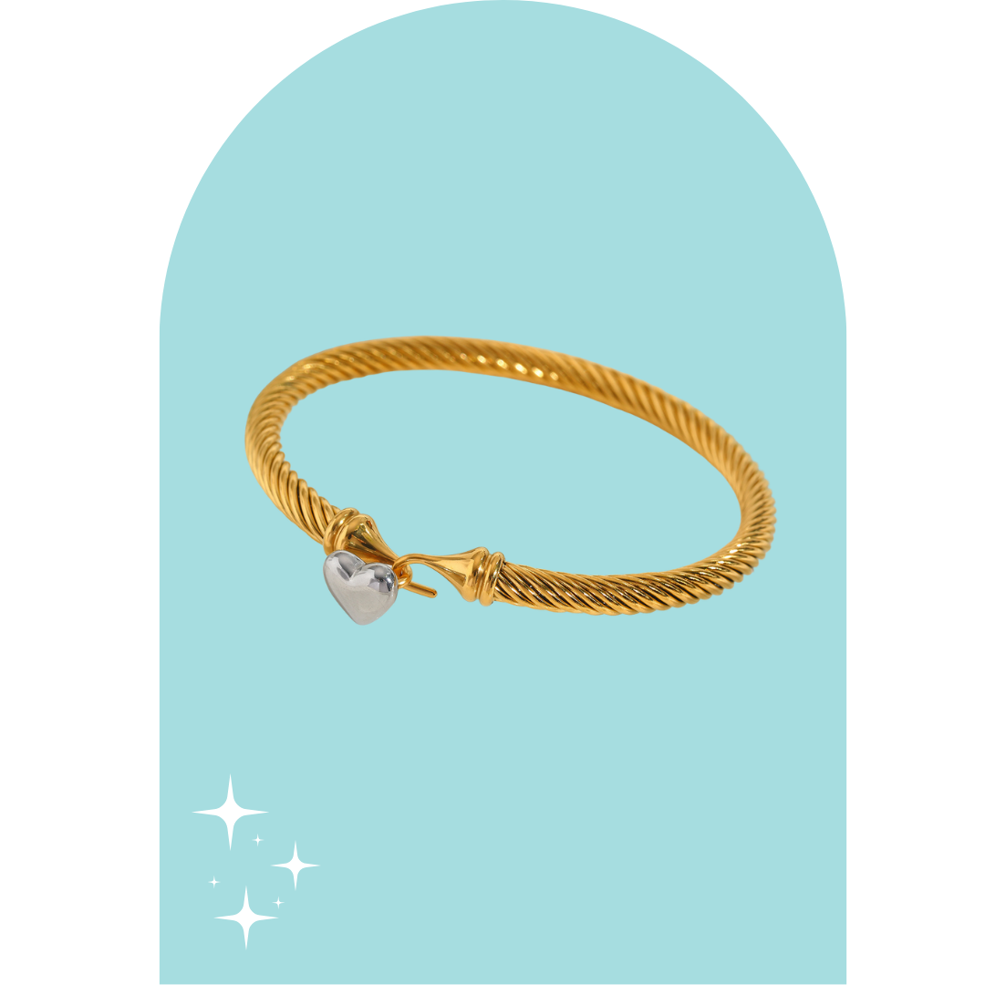 Stainless Steel Love Locket Bracelet