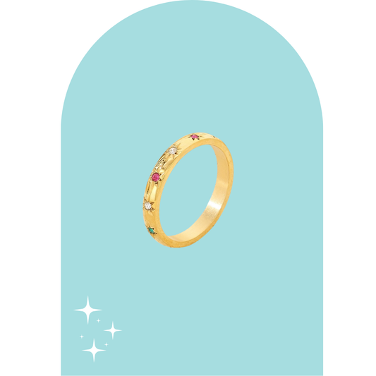 Stainless Steel Starry Ring