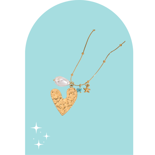 Stainless Steel Corazon Del Mar Necklace